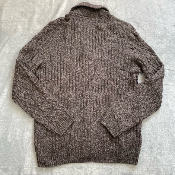 Jos. A. Bank Reserve Sweater Large NWT Cardigan Cable Knit Shawl Collar Wool - Picture 6 of 6